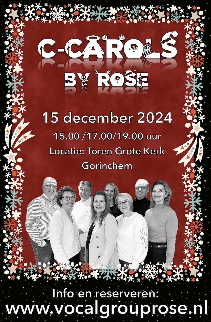 Kerstconcert door Vocal Group Rosé